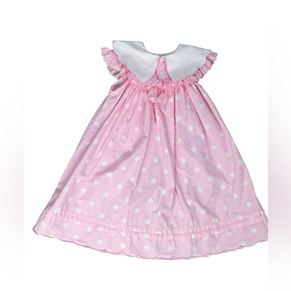Sophie Dess Creations Paris Vintage Pink Polka Dot Dress for Girls - Picture 12 of 15